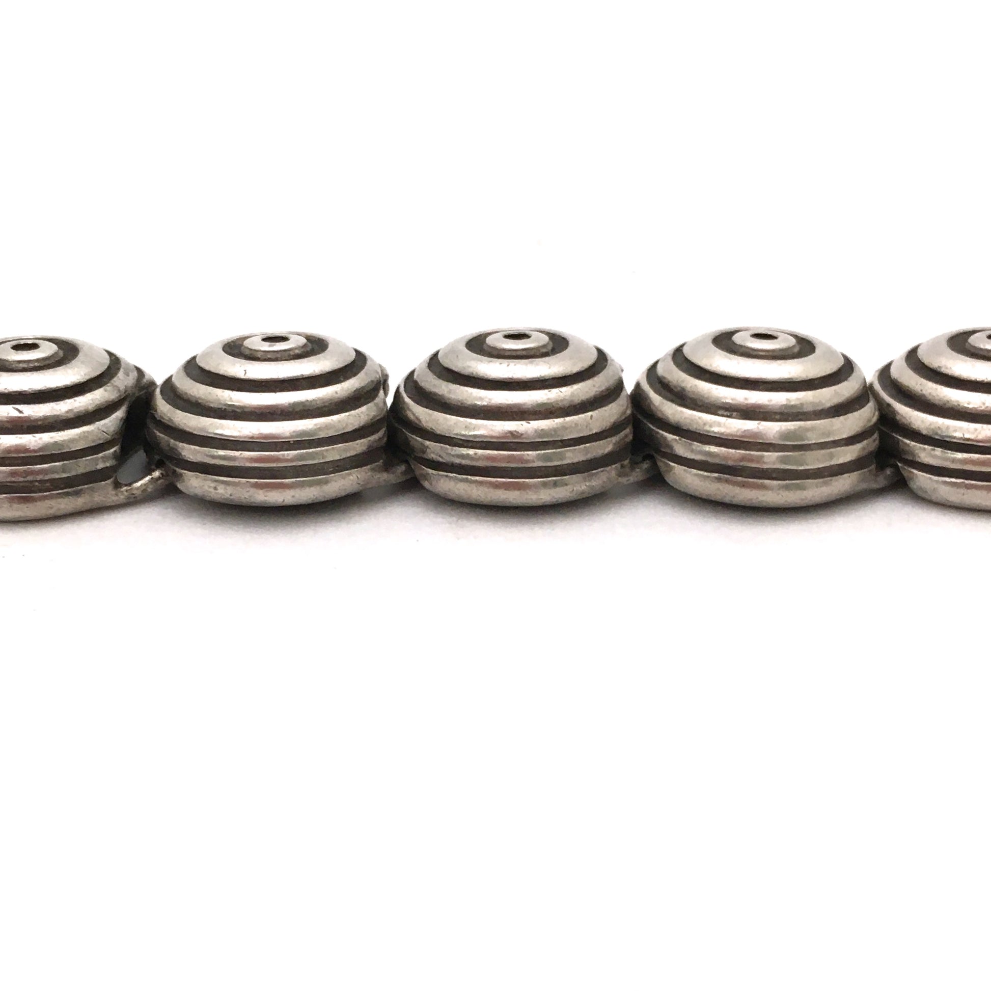 profile Lisa Jenks USA vintage postmodern heavy silver Target link bracelet
