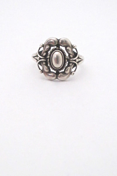Georg Jensen Denmark vintage silver ring 39 Scandinavian design
