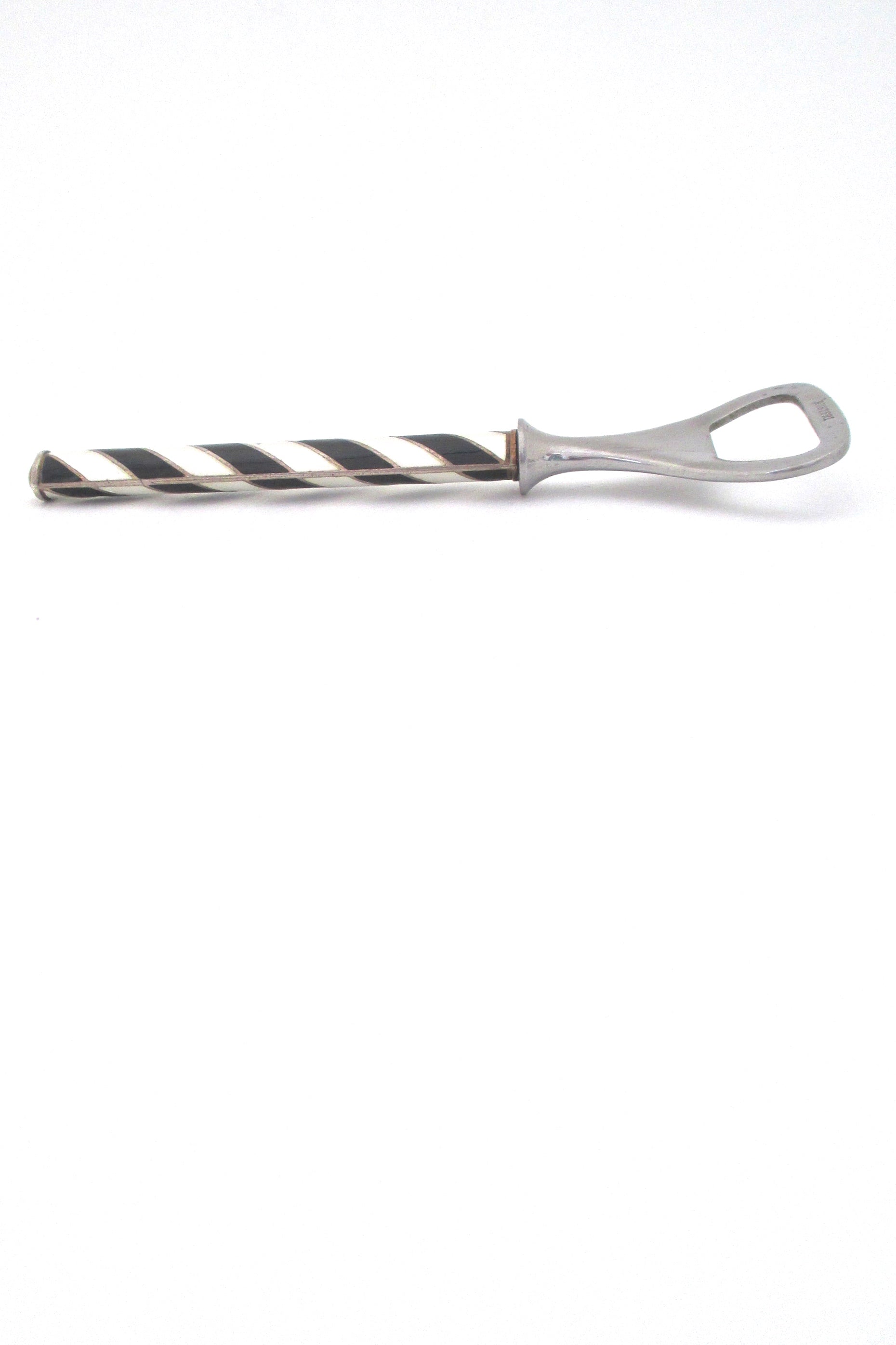 profile Tostrup Norway vintage sterling enamel bottle opener mid century Scandinavian design