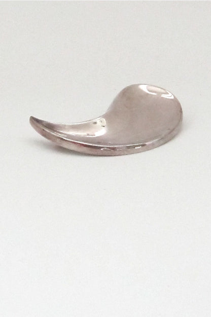 profile Anton Michelsen Denmark vintage silver Karen Strand Persian Palm brooch Scandinavian Modernist design