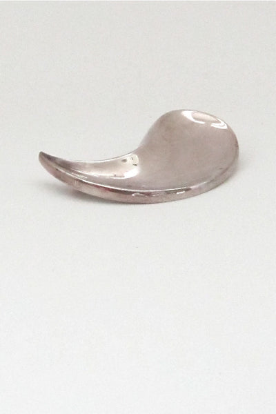 profile Anton Michelsen Denmark vintage silver Karen Strand Persian Palm brooch Scandinavian Modernist design