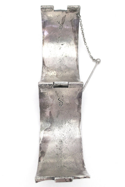 Guy Vidal 'leaves & morels' hinged bracelet