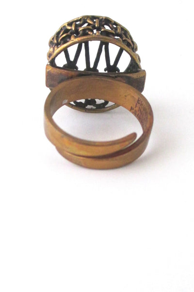 Pentti Sarpaneva bronze openwork ring