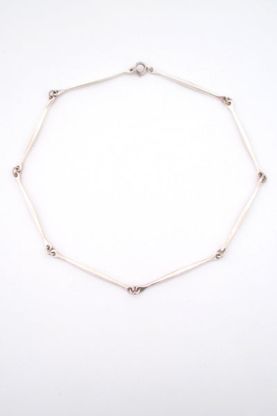 David Andersen Norway vintage Modernist silver long link chain rare