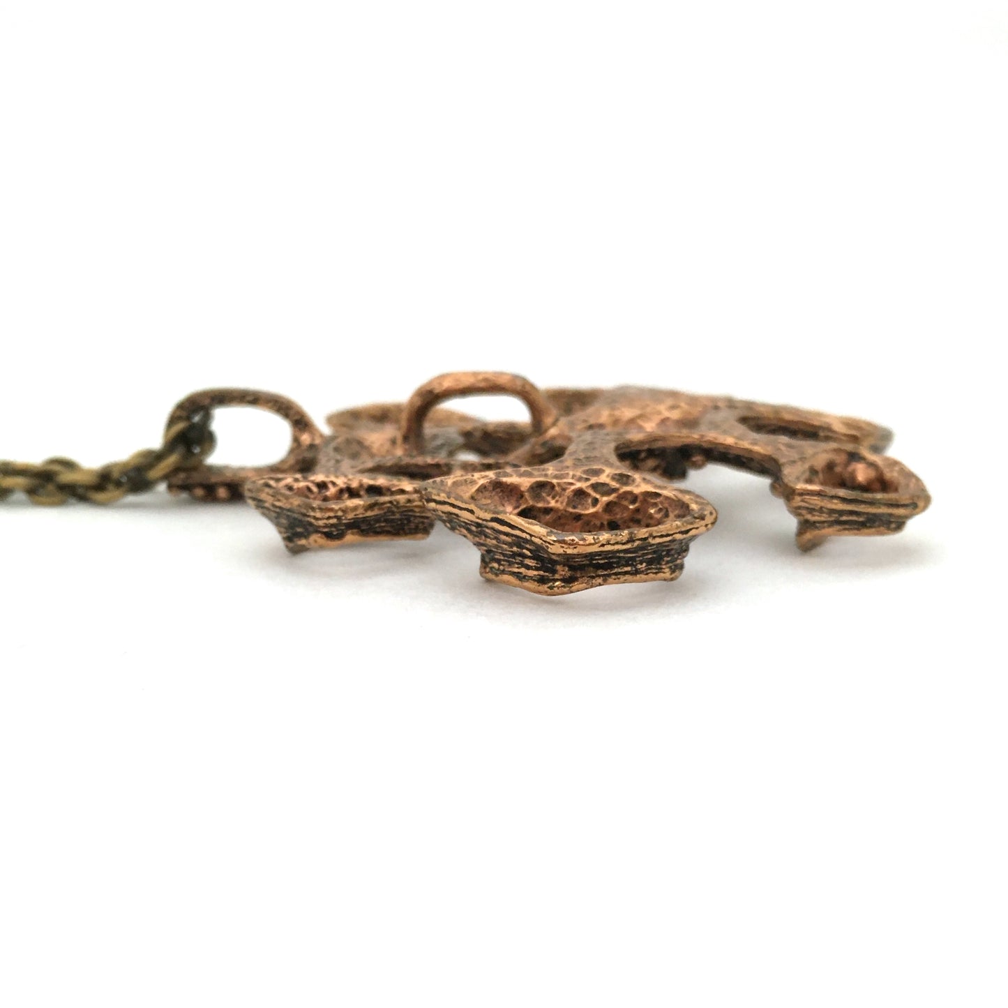 Studio Else & Paul large bronze kinetic pendant necklace