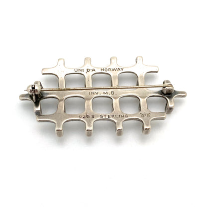 Uni David-Andersen Modernist silver brooch ~ Marianne Berg