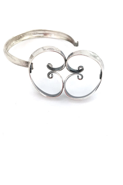 Erik Granit large openwork silver bracelet