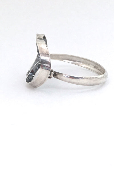 profile Erik Granit Finland vintage silver openwork bracelet Scandinavian Modern design