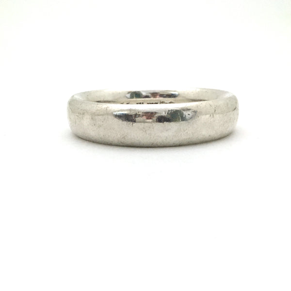profile Hans Hansen Denmark heavy silver vintage bangle bracelet Scandinavian Modern jewelry design