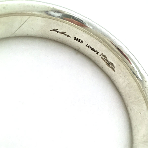 Hans Hansen heavy silver bangle bracelet