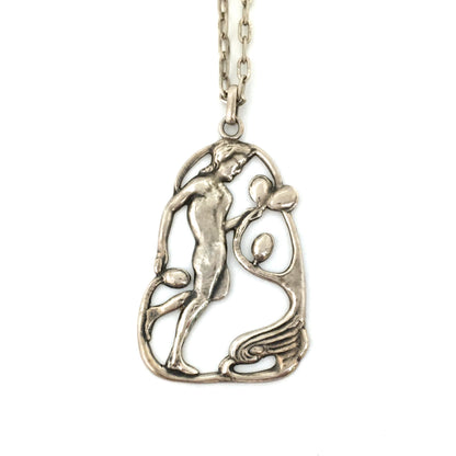 Carl Poul Petersen large figural pendant necklace