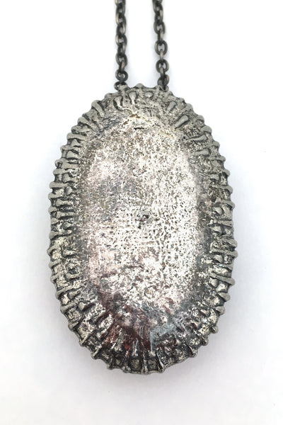 Robert Larin large shadowbox pendant necklace - rare