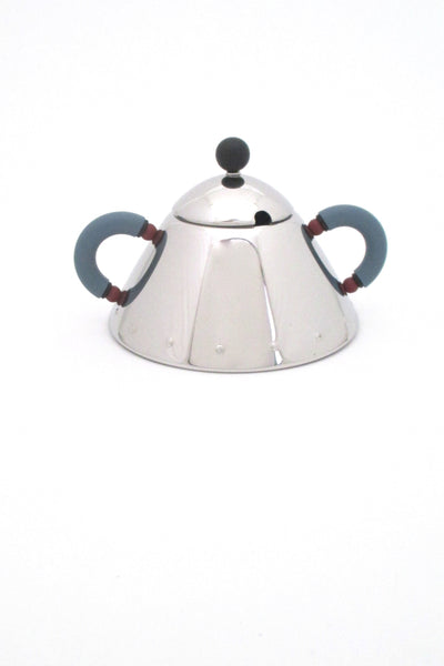 sugar Alessi Italy post modern cream sugar set by Michael Graves Memphis design 1988