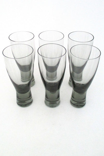 Holmegaard Denmark vintage modernist set of Per Lutken Canada glasses