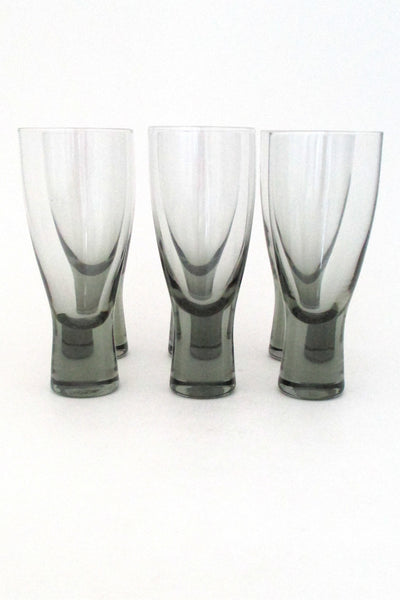 Holmegaard Denmark vintage modernist set of Per Lutken Canada glasses