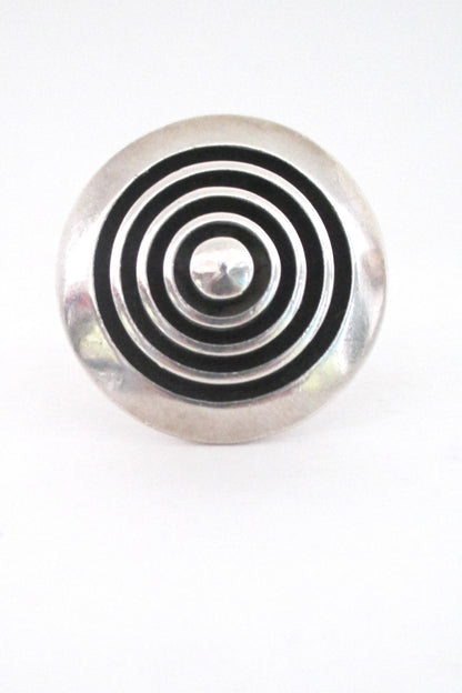 Uwe Moltke Denmark Scandinavian Modernist large ring at Samantha Howard Vintage