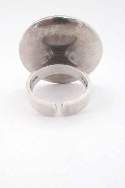 Uwe Moltke large op art ring