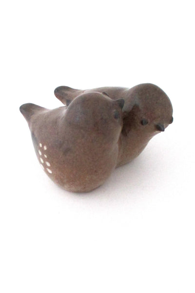Tommy Kakinuma Canada studio pottery vintage stoneware birds sculpture 