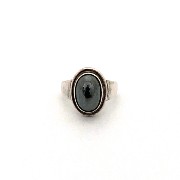 Georg Jensen ring #46B in hematite ~ Harald Nielsen