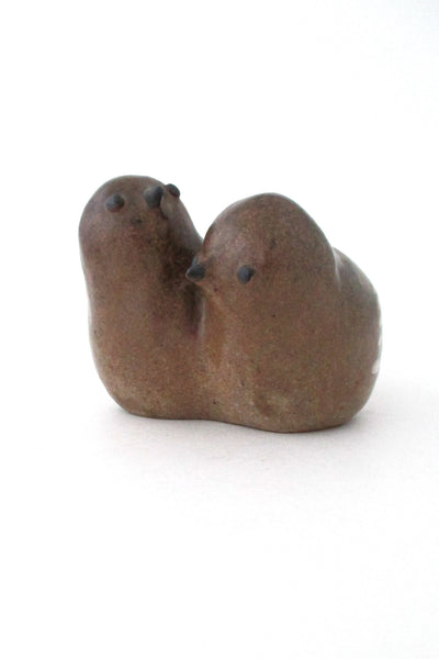 Tommy Kakinuma Canada studio pottery vintage stoneware birds sculpture 