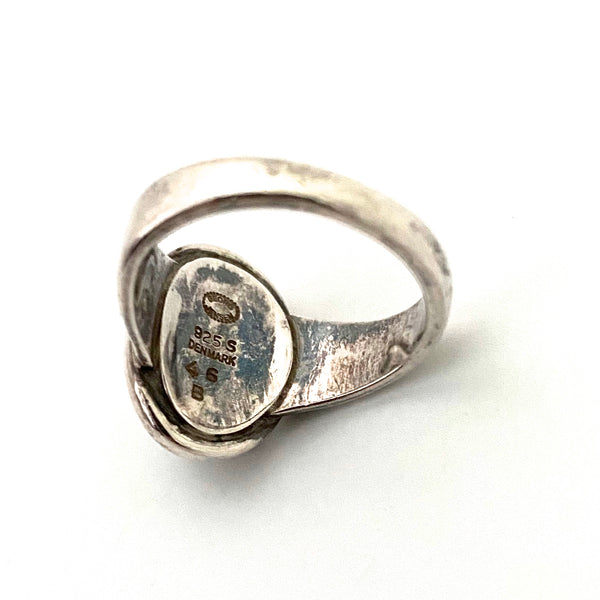 Georg Jensen ring #46B in hematite ~ Harald Nielsen