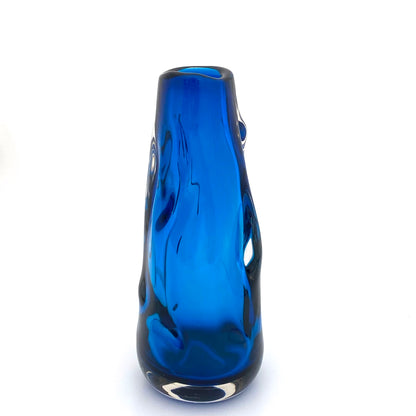 Whitefriars large Knobbly vase ~ Kingfisher Blue