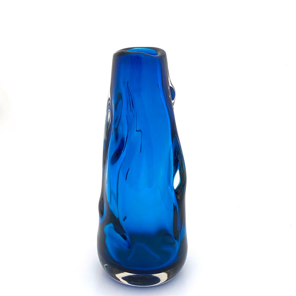 Whitefriars large Knobbly vase ~ Kingfisher Blue