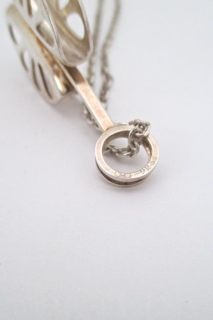 Elis Kauppi dimensional silver pendant