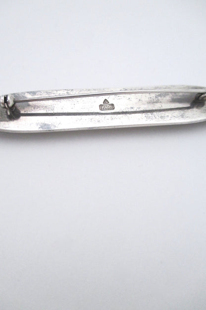 Anton Michelsen extra large silver brooch