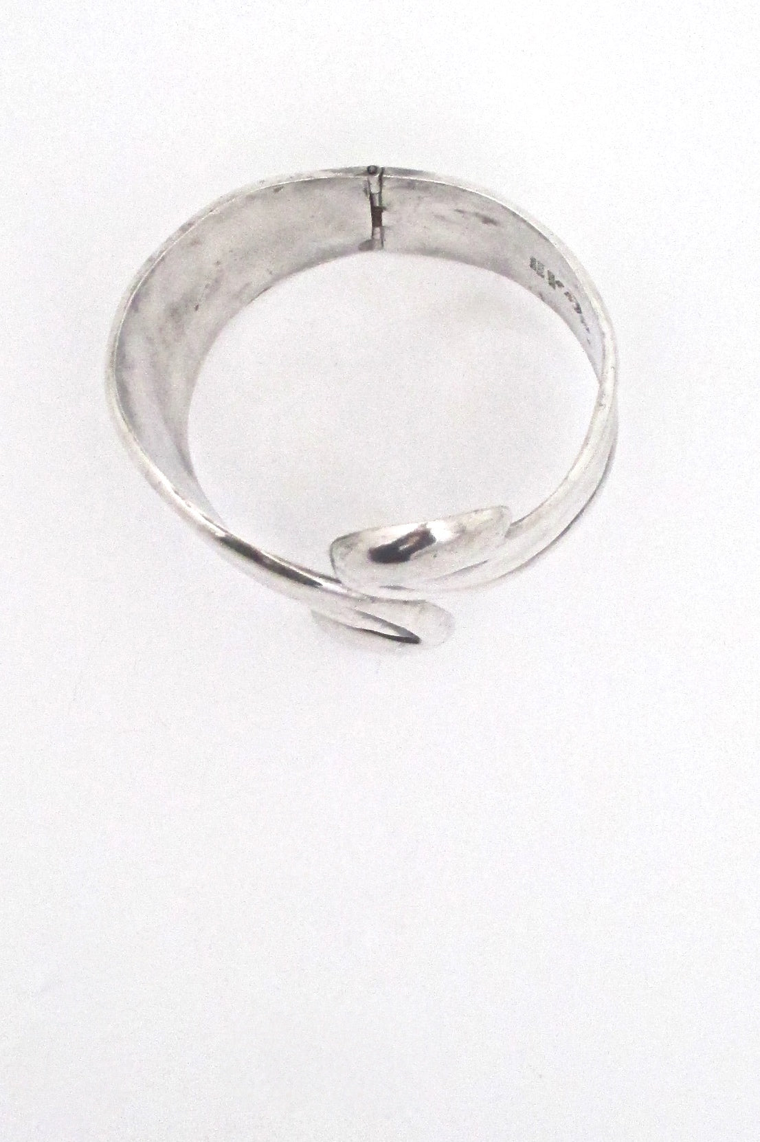 Taxco large silver clamper bracelet