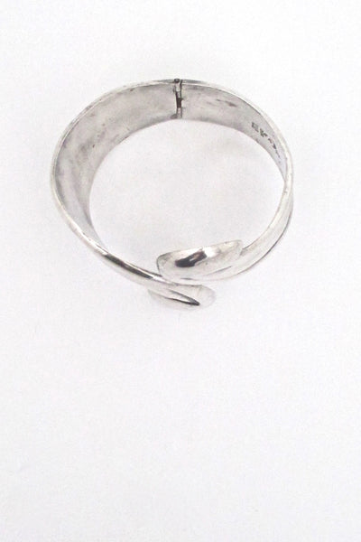 Taxco large silver clamper bracelet