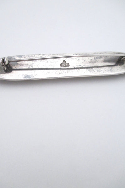 Anton Michelsen extra large silver brooch