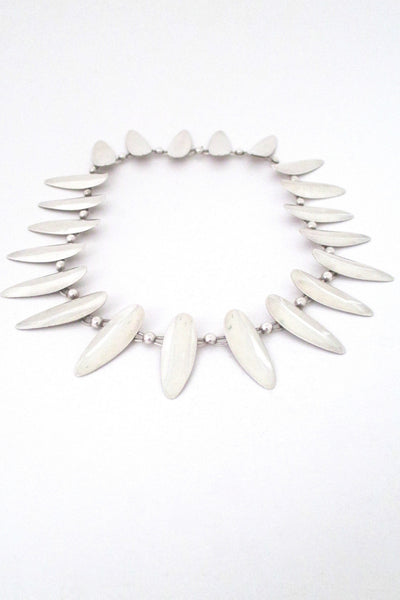 Arne Johansen Denmark vintage Scandinavian Modernist sterling silver necklace