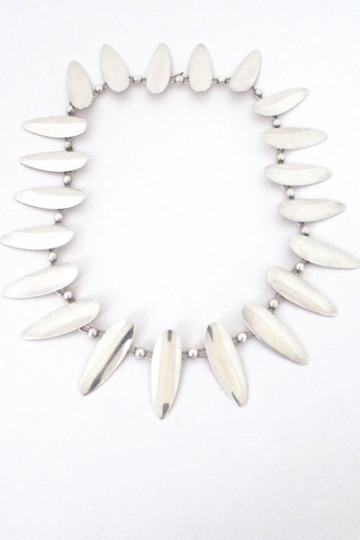 Arne Johansen Denmark vintage modernist sterling silver necklace