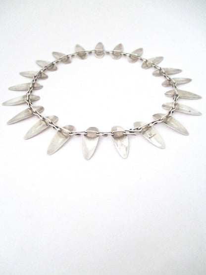 Arne Johansen 'silver leaves' choker