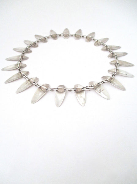 Arne Johansen 'silver leaves' choker