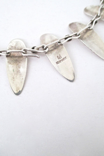 Arne Johansen 'silver leaves' choker