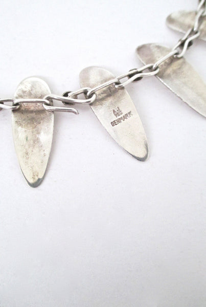 Arne Johansen 'silver leaves' choker