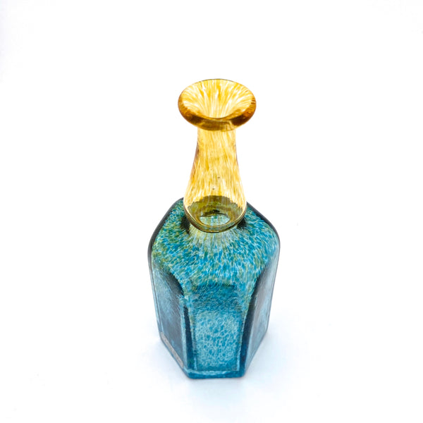 detail Kosta Boda Sweden vintage glass Artist Collection Antikva bottle vase Bertil Vallien Scandinavian Modern design