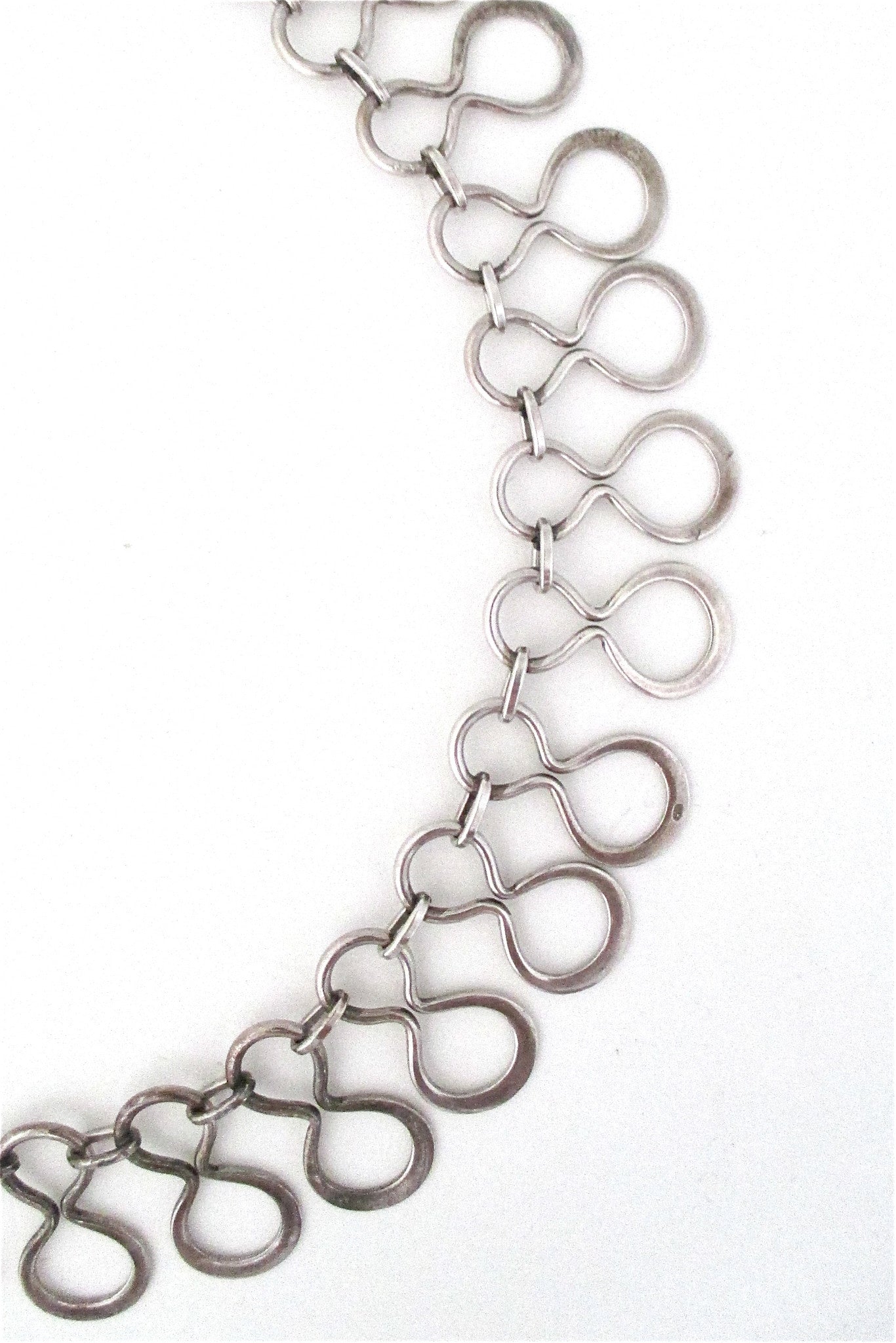 Just Andersen Denmark vintage Scandinavian Modernist silver necklace