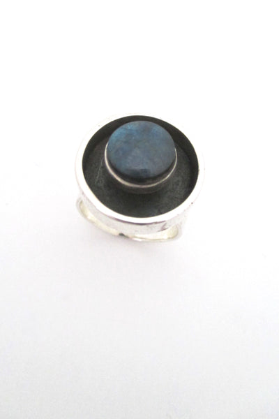 Elis Kauppi labradorite shadowbox ring