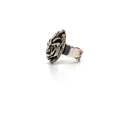 Pentti Sarpaneva brutalist heavy silver ring
