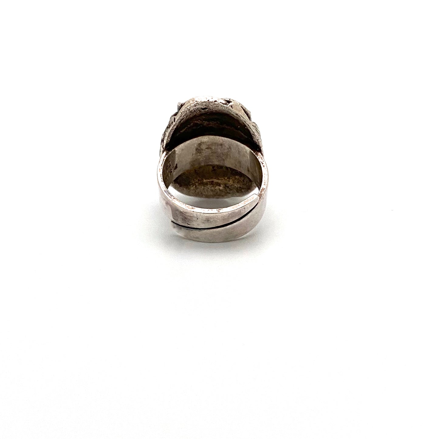 Pentti Sarpaneva brutalist heavy silver ring