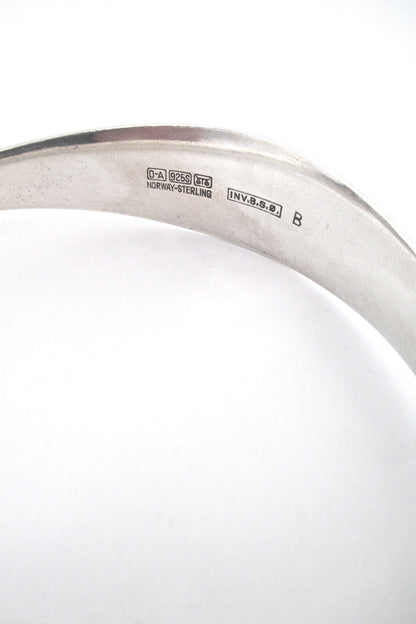 David-Andersen heavy silver bangle by Bjorn Sigurd Ostern