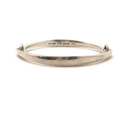 Hans Hansen hinged silver bangle bracelet #218 ~ Bent Gabrielsen