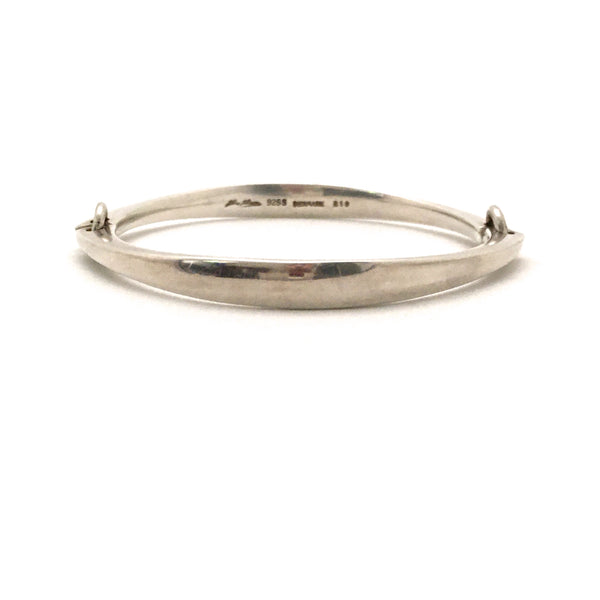 Hans Hansen hinged silver bangle bracelet #218 ~ Bent Gabrielsen