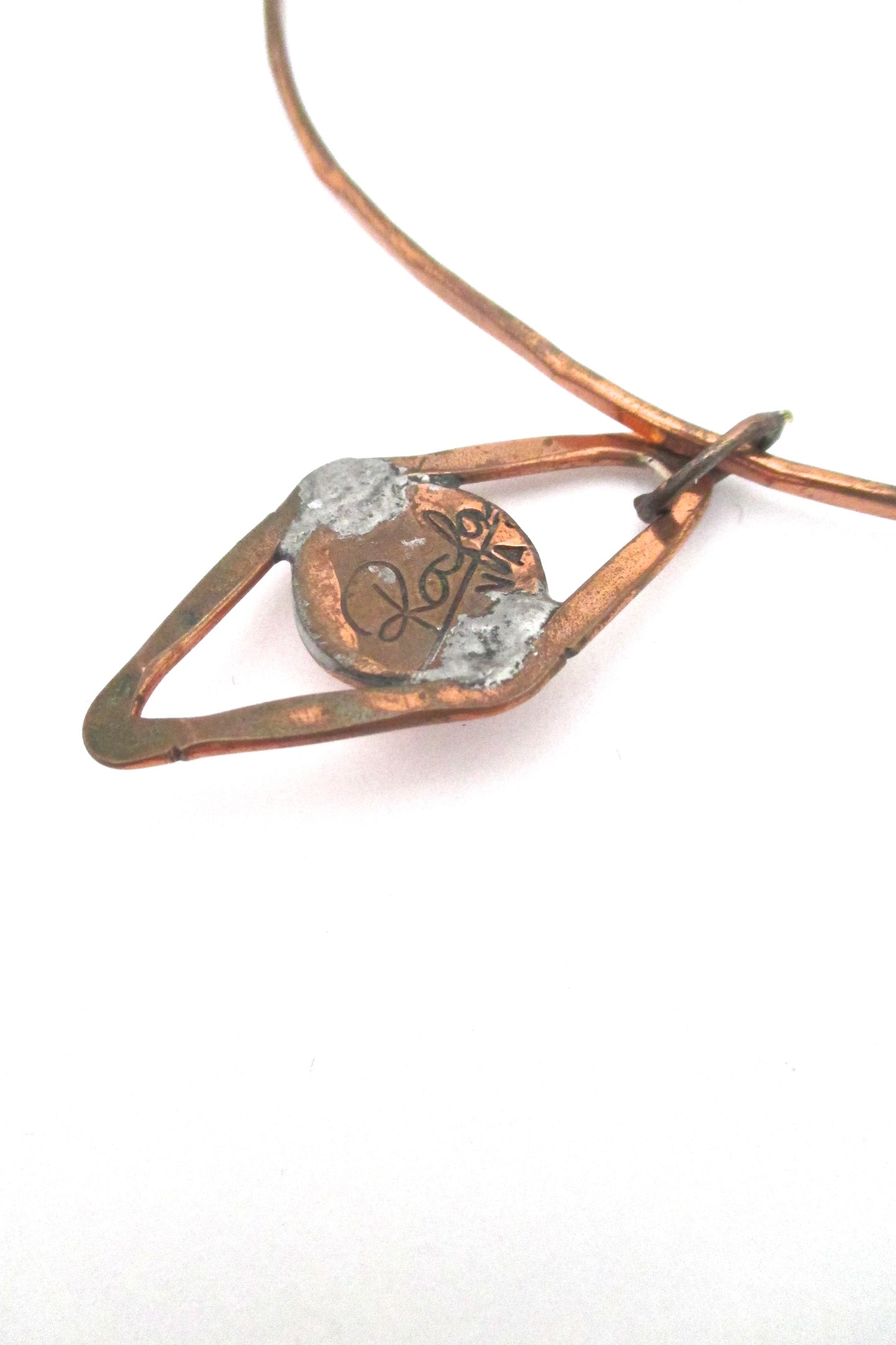 Rafael Canada copper choker ~ lavender stone
