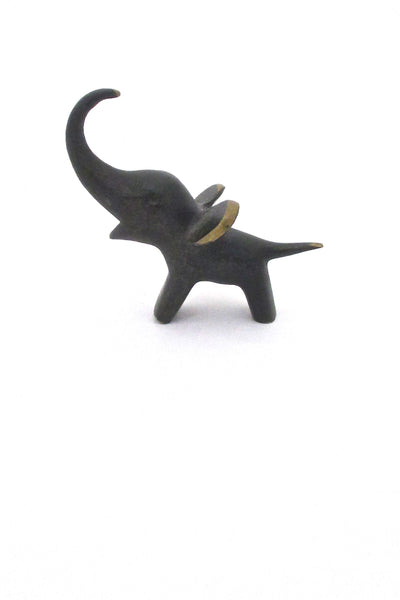 profile Baller Austria diminutive vintage bronze elephant sculpture mid century design