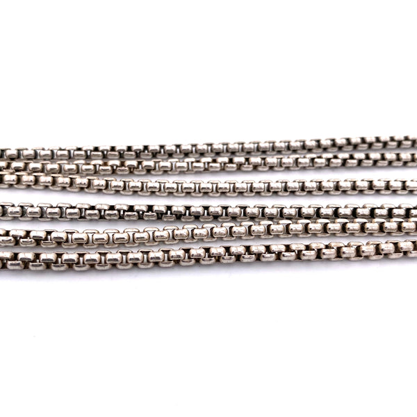 David Yurman extra long 72" box chain ~ 14k gold tag