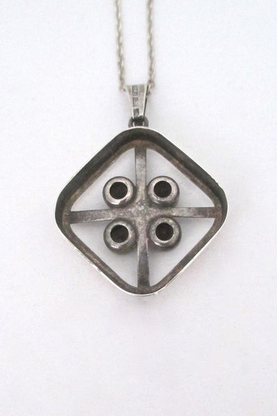 Salovaara four stone pendant necklace